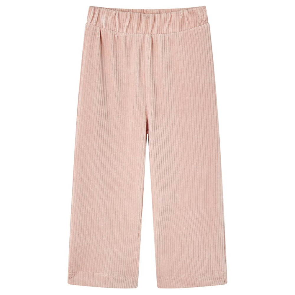 Pantalon enfant velours côtelé rose clair 128