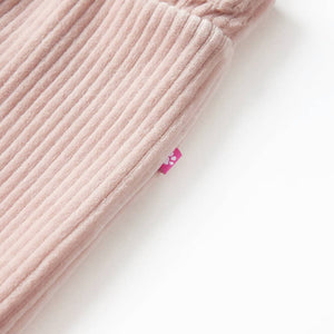 Pantalon enfant velours côtelé rose clair 128