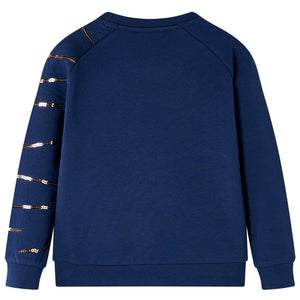 Kinder-Sweatshirt Marineblau 116