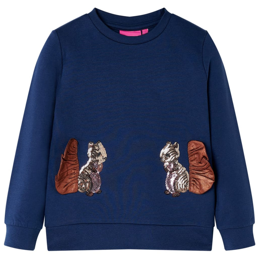 Sweatshirt enfant bleu marine 116