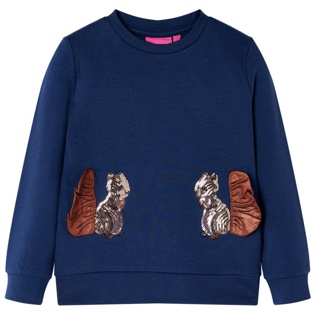 Sweatshirt enfant bleu marine 128