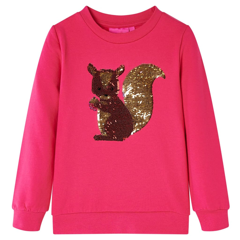 Sweat-shirt enfant rose vif 128