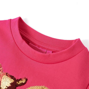 Sweat-shirt enfant rose vif 128