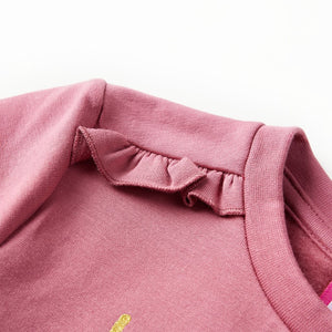 Kinder-Sweatshirt Himbeerrosa 140