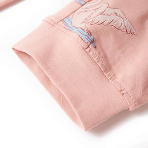 Kinderpyjama mit Langen Ärmeln Hellrosa 128