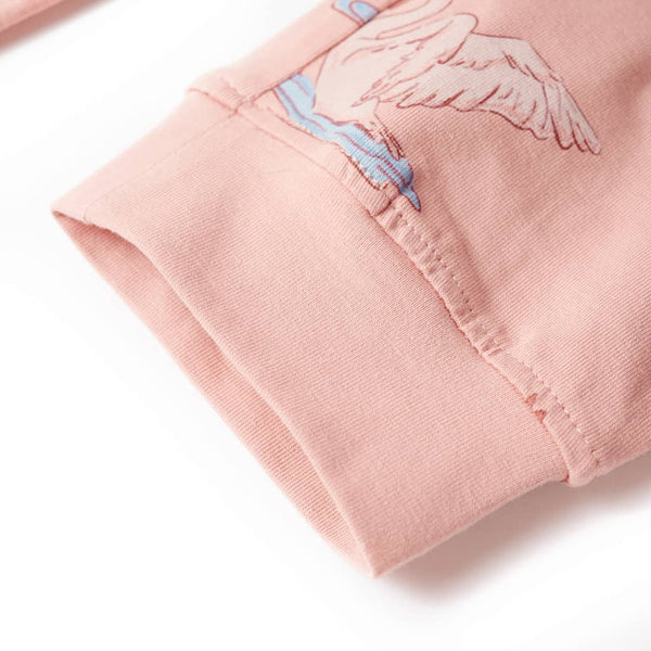Kinderpyjama mit Langen Ärmeln Hellrosa 128