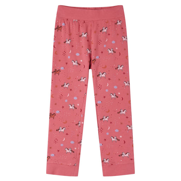 Kinderpyjama mit Langen Ärmeln Altrosa 104