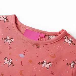 Kinderpyjama mit Langen Ärmeln Altrosa 104