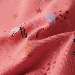 Kinderpyjama mit Langen Ärmeln Altrosa 116