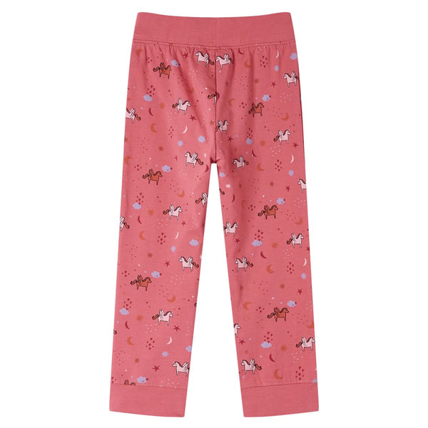 Kinderpyjama mit Langen Ärmeln Altrosa 128