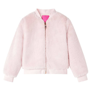Kinderjacke Kunstpelz Zartrosa 92