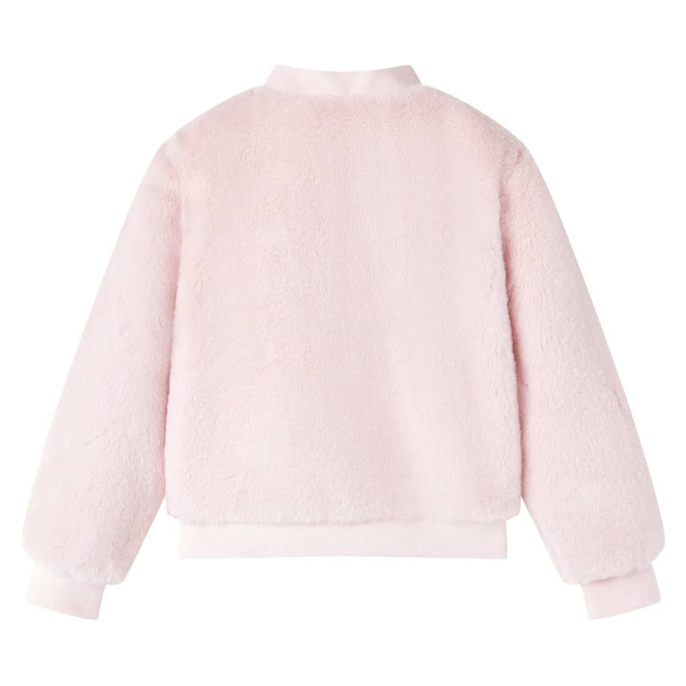 Veste enfant fausse fourrure rose pâle 92