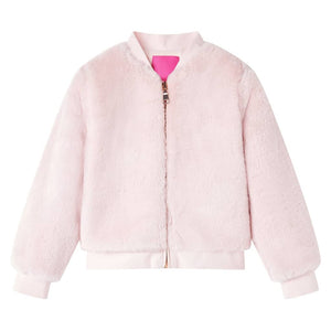 Kinderjacke Kunstpelz Zartrosa 128