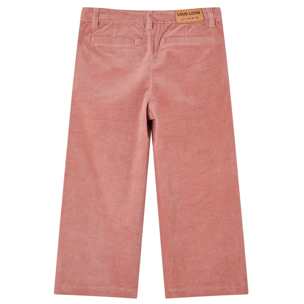 Pantalon en velours côtelé rose vieilli enfant 128