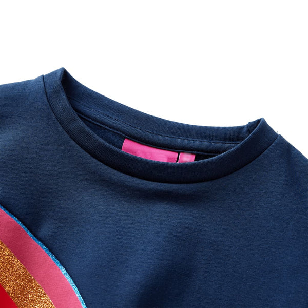 Kinder-Sweatshirt Marineblau 104