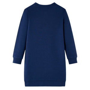 Kinder-Pulloverkleid Marineblau 104