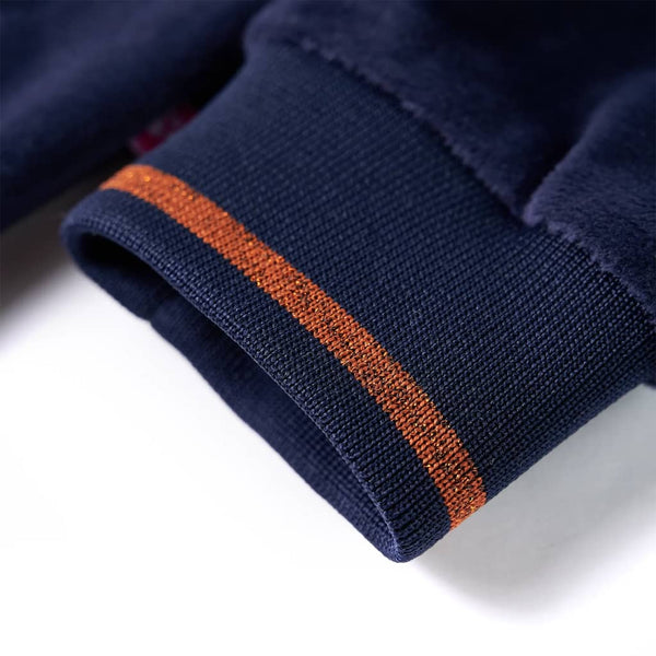 Kinder-Kapuzenjacke Marineblau 128