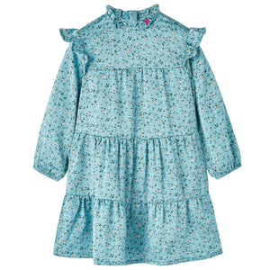 Kinderkleid mit langen Ärmeln Blau 116