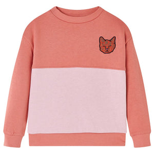 Sweat-shirt enfant avec blocs de couleurs rose 104