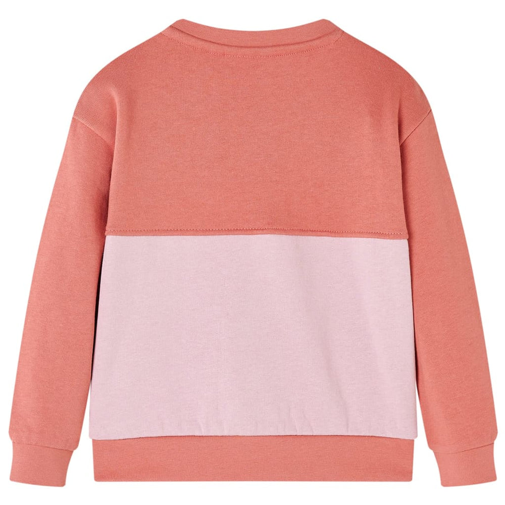 Sweat-shirt enfant avec blocs de couleurs rose 104