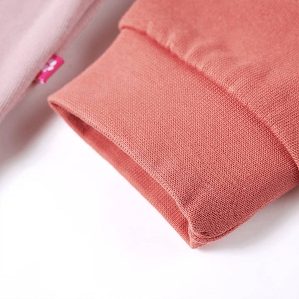 Sweat-shirt enfant avec blocs de couleurs rose 104