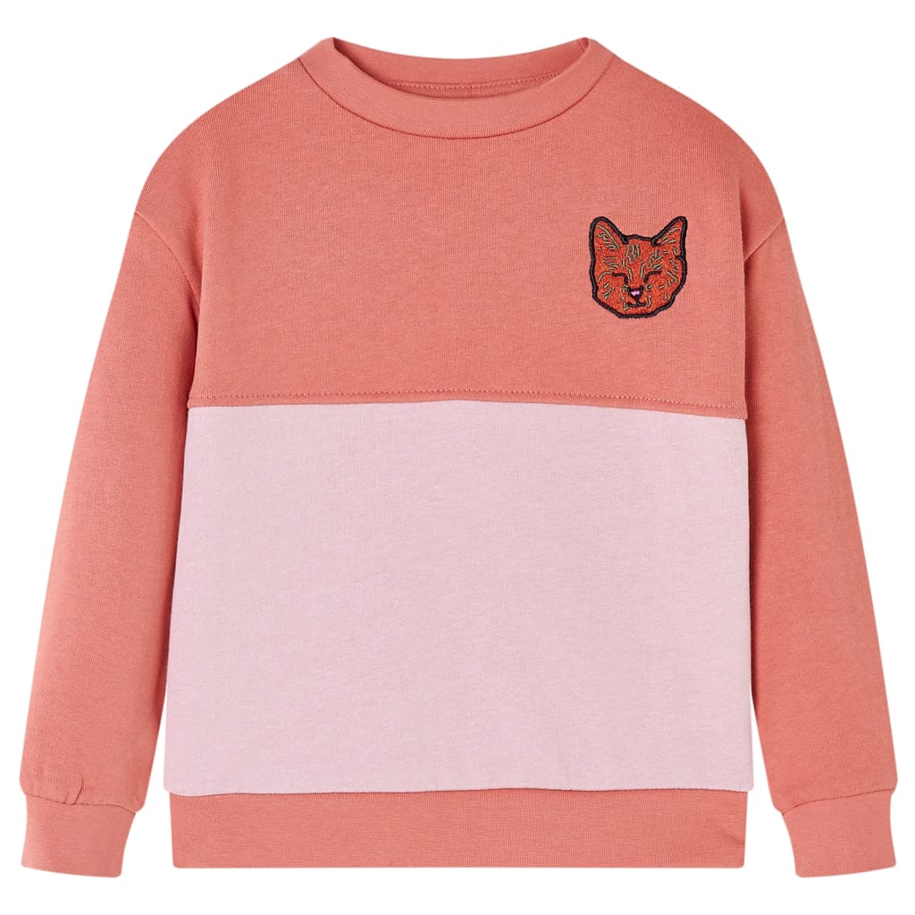 Sweat-shirt enfant color block rose 128