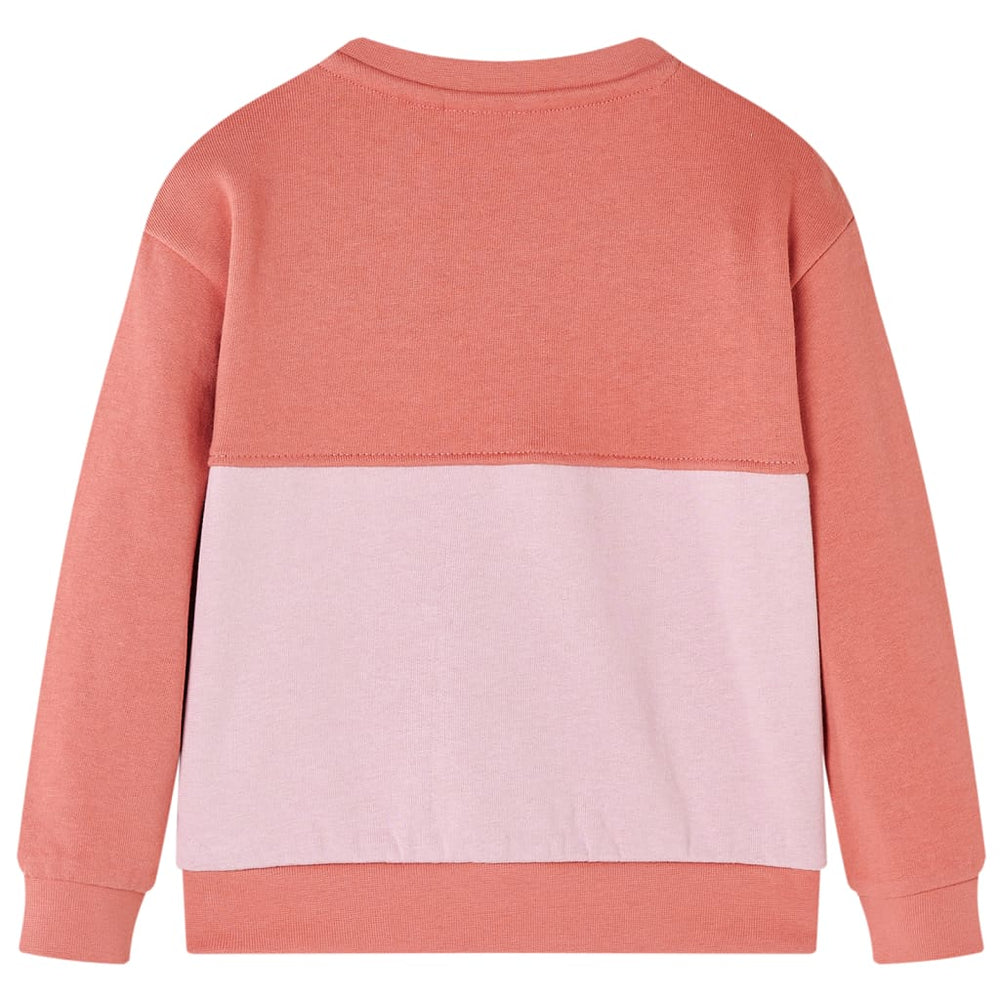 Sweat-shirt enfant color block rose 128
