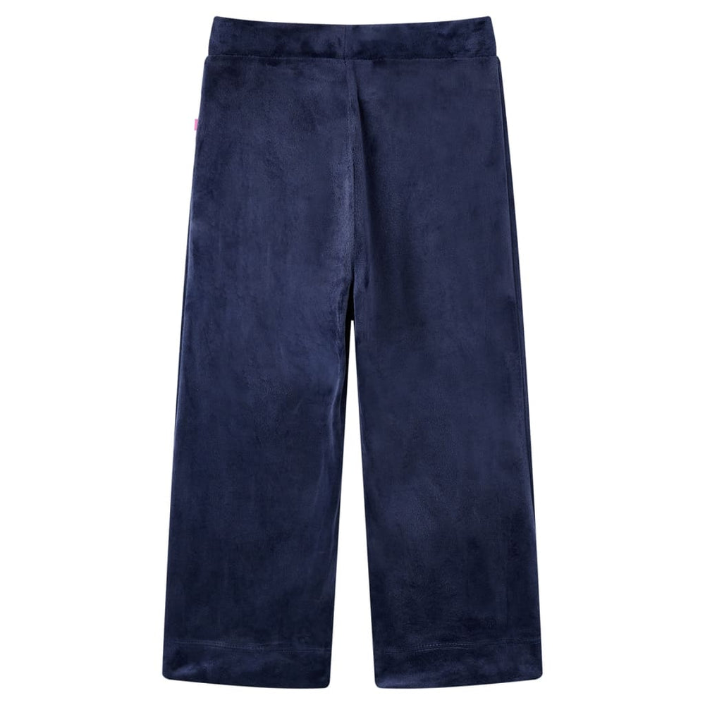 Pantalon enfant en velours côtelé, bleu foncé, taille 92