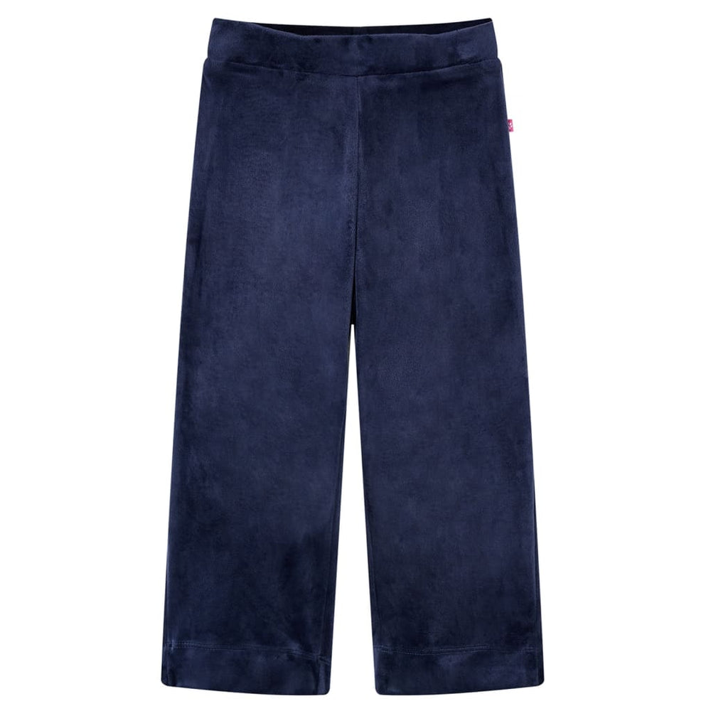 Pantalon enfant velours bleu foncé 104