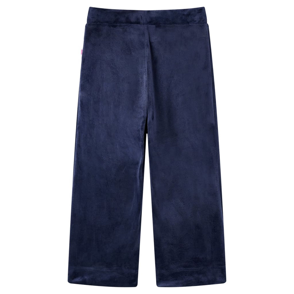Pantalon enfant velours bleu foncé 104
