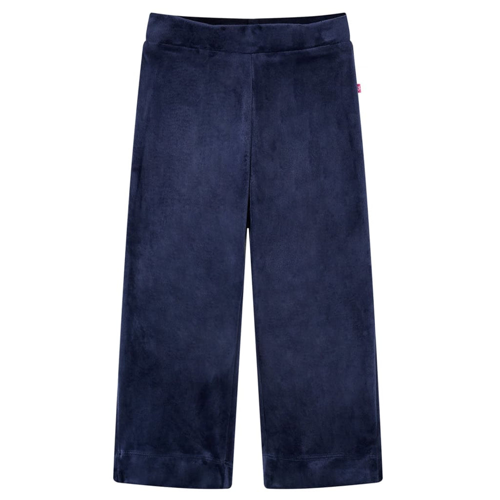 Pantalon enfant velours bleu foncé 128