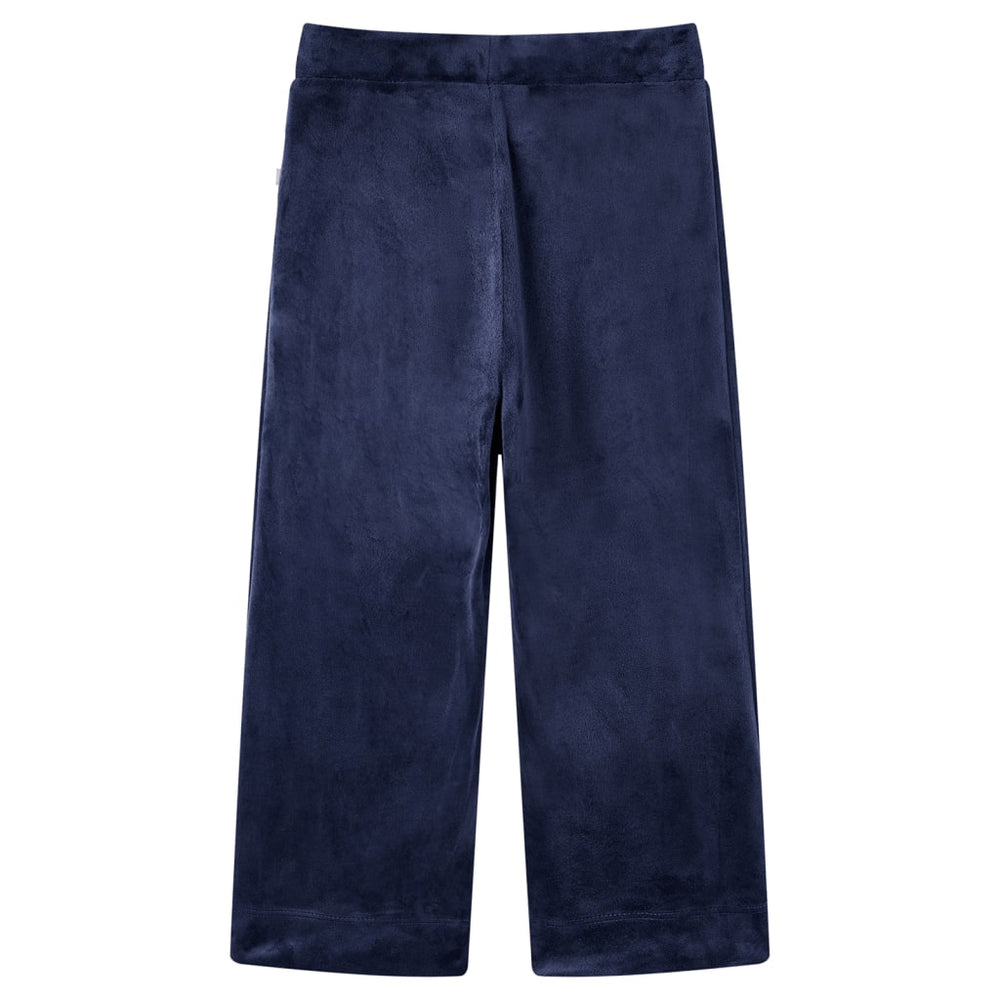 Pantalon enfant velours bleu foncé 128