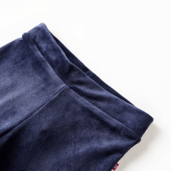 Kinderhose Samt Dunkelblau 128