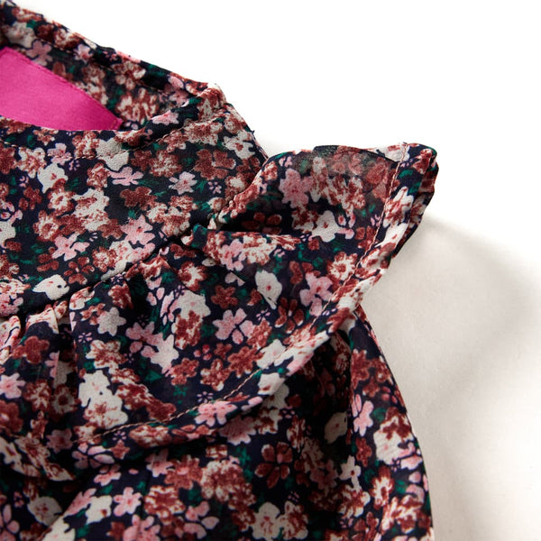 Kids' Long-Sleeved Blouse Dark Pink 116