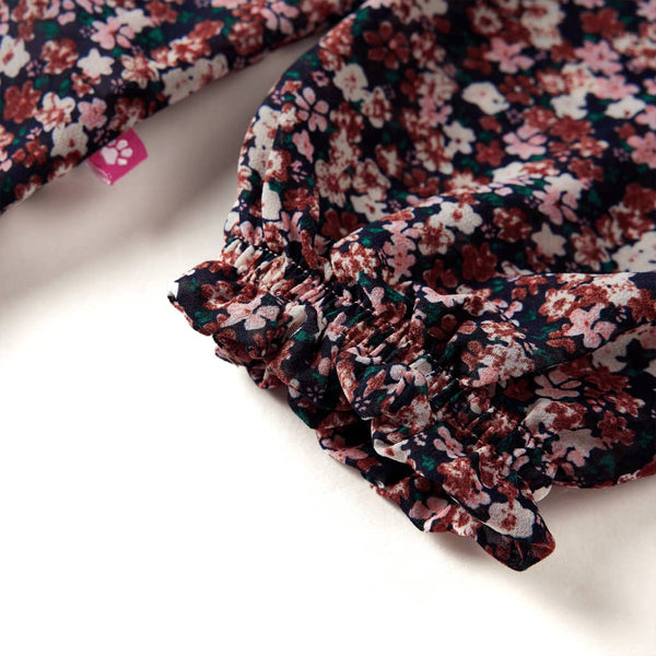 Kids' Long-Sleeved Blouse Dark Pink 116