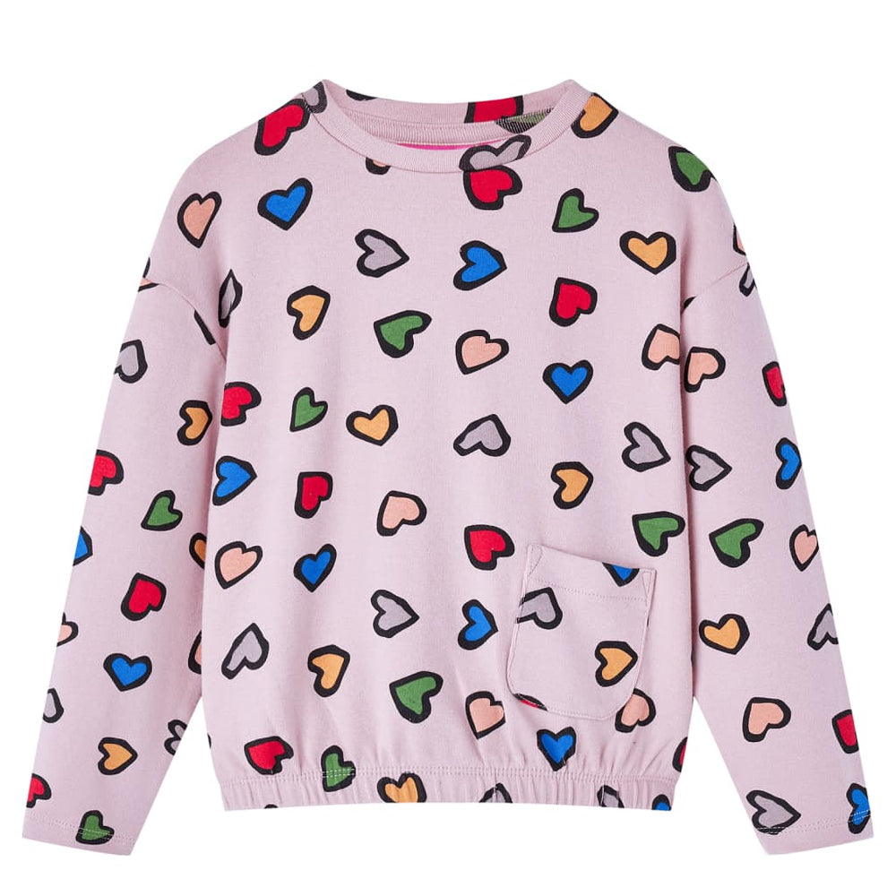 Sweat-shirt enfant rose 128