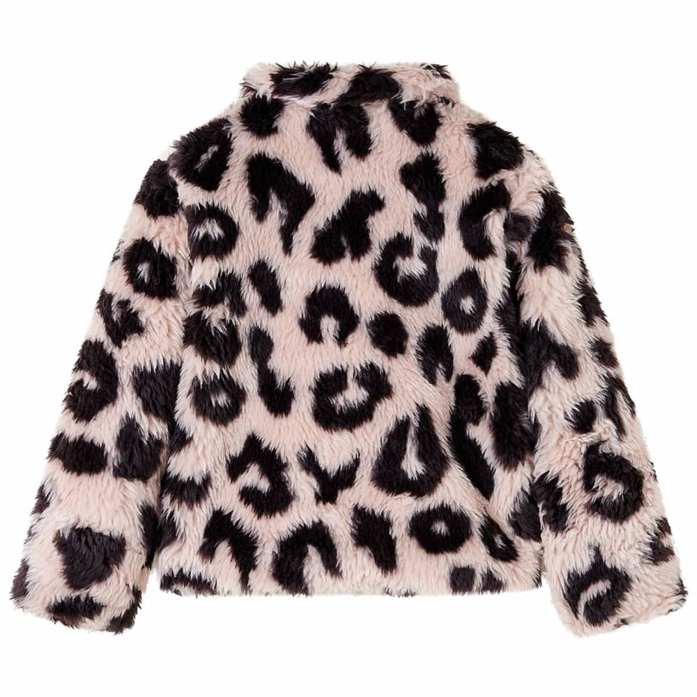 Manteau enfant fausse fourrure rose clair 92