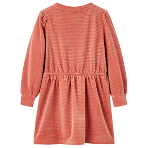 Kinderkleid mit Langen Ärmeln Mittelrosa 116