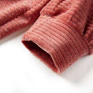 Kinderkleid mit Langen Ärmeln Mittelrosa 128