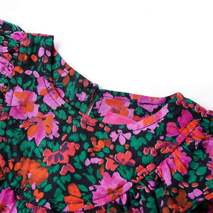 Kinderkleid mit Langen Ärmeln Knallrosa 116