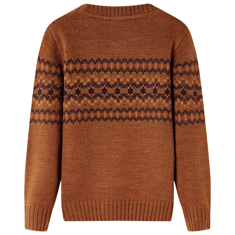 Pull Enfant Tricoté Cognac 92