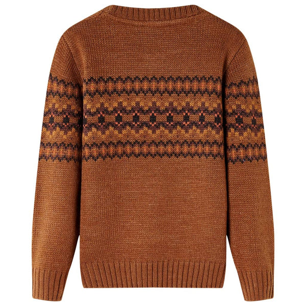 Pull Enfant Tricoté Cognac 92