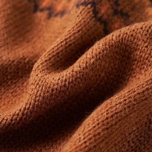 Knitted Children's Sweater Cognac 104