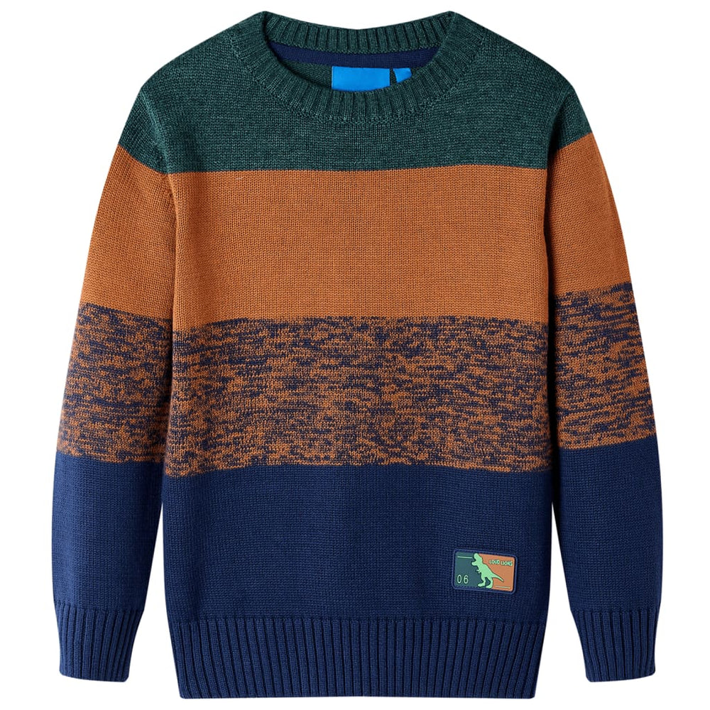Pull enfant tricoté multicolore 104