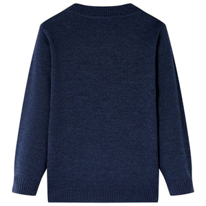 Pull enfant tricoté bleu marine 92