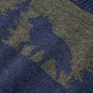 Pull enfant tricoté bleu marine 92