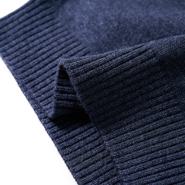Pull enfant tricoté bleu marine 92