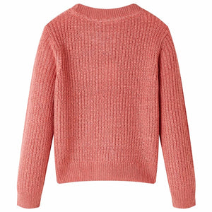 Knitted Children's Sweater Medium Pink 128