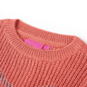Knitted Children's Sweater Medium Pink 128