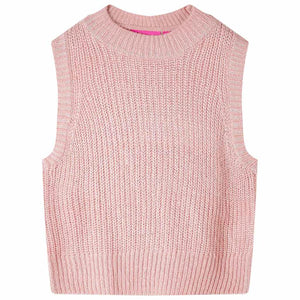 Children's Knitted Vest Light Pink 92